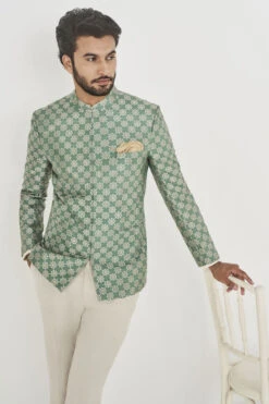 Mir Bandhgala - Sage Green -Anita Dongre ADMens F22J1BS Sage20Green 5