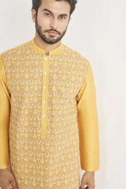 Amil Kurta - Mustard -Anita Dongre ADMens F22K15CS Mustard 4