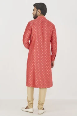 Dyumat Kurta - Coral -Anita Dongre ADMens F22K17BS Coral 3