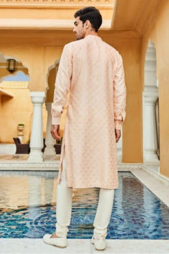 Dyumat Kurta-Peach -Anita Dongre ADMens F22K17BS Peach 3