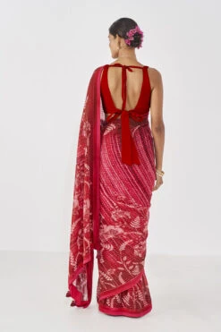 Midha Saree - Red -Anita Dongre AD 20F22MA105 Red 3