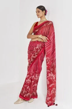 Midha Saree - Red -Anita Dongre AD 20F22MA105 Red 4