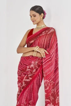 Midha Saree - Red -Anita Dongre AD 20F22MA105 Red 5