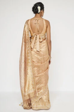 Daivi Benarasi Saree - Gold -Anita Dongre AD BSR104 Gold 2