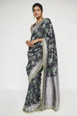 Meha Benarasi Saree - Black