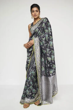 Meha Benarasi Saree - Black -Anita Dongre AD BSR26 BLACK 4