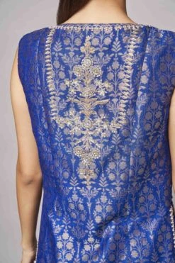Vaishi Sharara Set-Royal Blue -Anita Dongre AD F21S36A RoyalBlue 5