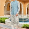 Kavan Nehru Jacket - PowderBlue