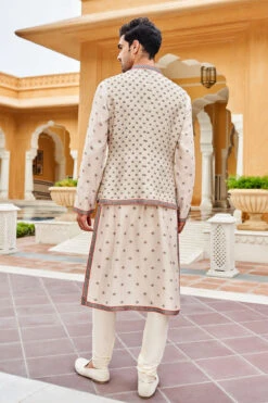 Darsa Nehru Jacket - Ivory -Anita Dongre AD F22B34RS Ivory 3
