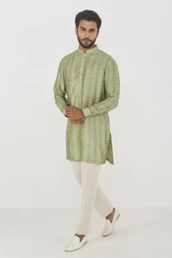 Gihan Kurta - Sage Green -Anita Dongre AD F22K10PRS Sage20green 2