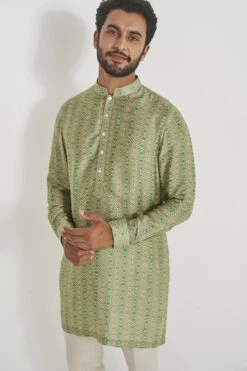 Gihan Kurta - Sage Green -Anita Dongre AD F22K10PRS Sage20green 4