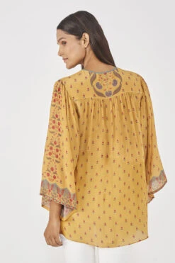 Arezo Top - Yellow 9 Arezo Top - Yellow -Anita Dongre AD F22MA178 Yellow 3