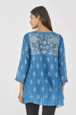 Kasia Top - Blue -Anita Dongre AD F22MA212 Blue 3