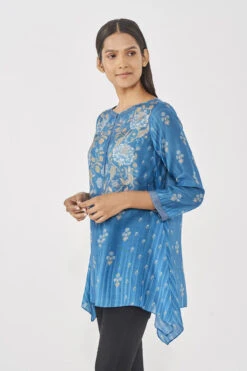 Kasia Top - Blue -Anita Dongre AD F22MA212 Blue 4