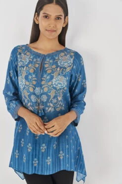 Kasia Top - Blue -Anita Dongre AD F22MA212 Blue 5