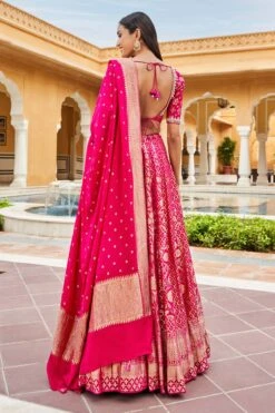 Valimai Lehenga Set -Hot Pink -Anita Dongre AD F22R11 HotPink 3