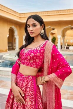 Valimai Lehenga Set -Hot Pink -Anita Dongre AD F22R11 HotPink 4