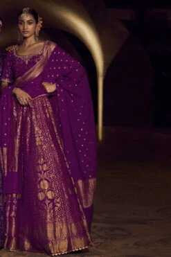 Valimai Lehenga Set - Purple