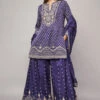 Saanjh Sharara Set-Purple