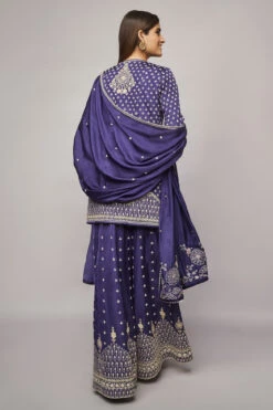 Saanjh Sharara Set-Purple -Anita Dongre AD F22R140 Purple 3
