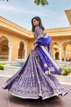 Aniq Lehenga Set - Blue -Anita Dongre AD F22R14​ Blue 4