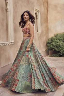 Iara Lehenga - Sage