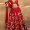 Visvam Lehenga - Red -Anita Dongre AD F22R620 Red 1