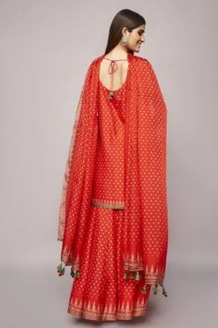Nikhara Kurta Set - Red -Anita Dongre AD F22RM117​ Red 3