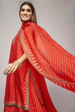 Nikhara Kurta Set - Red -Anita Dongre AD F22RM117​ Red 4