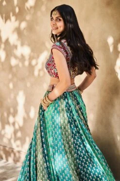 Kavi Lehenga - Sage -Anita Dongre AD F22RN158 Sage20Green 4