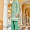 Elash Sherwani - Green 1 Elash Sherwani - Green -Anita Dongre AD F22SR2RSBS GRREN 1