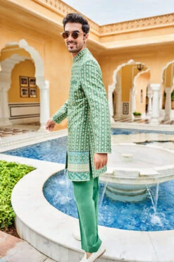Elash Sherwani - Green -Anita Dongre AD F22SR2RSBS GRREN 4
