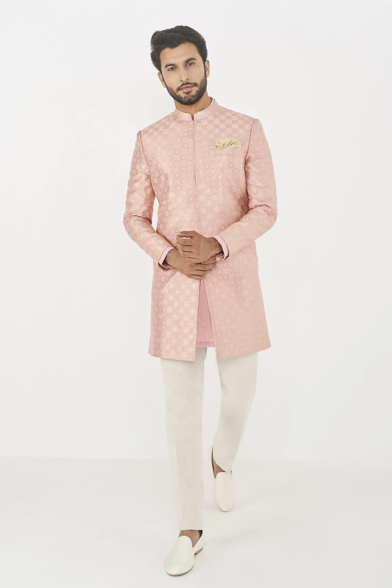 Jivin Sherwani- Pink 3 Jivin Sherwani- Pink