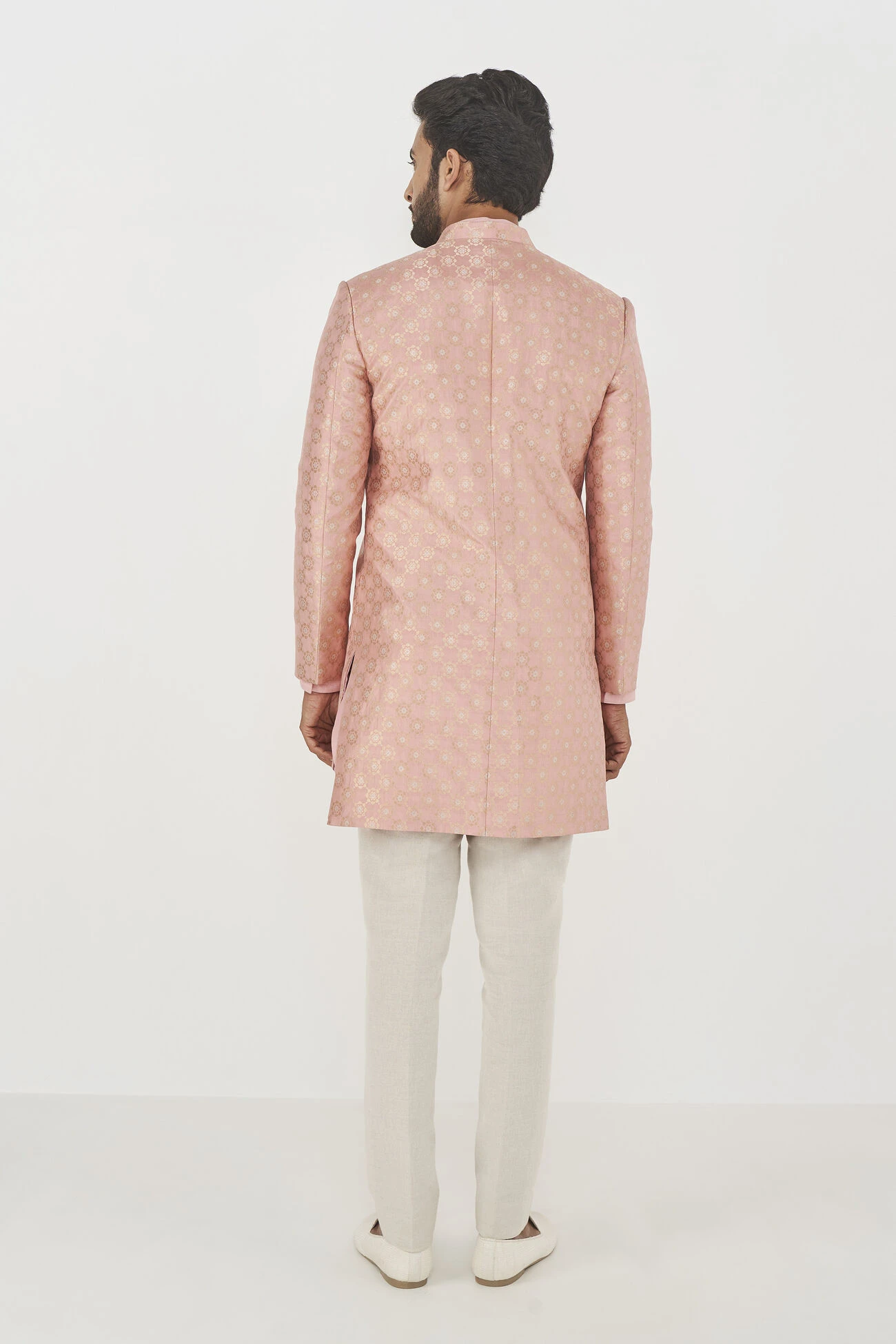 Jivin Sherwani- Pink 5 Jivin Sherwani- Pink - Image 3