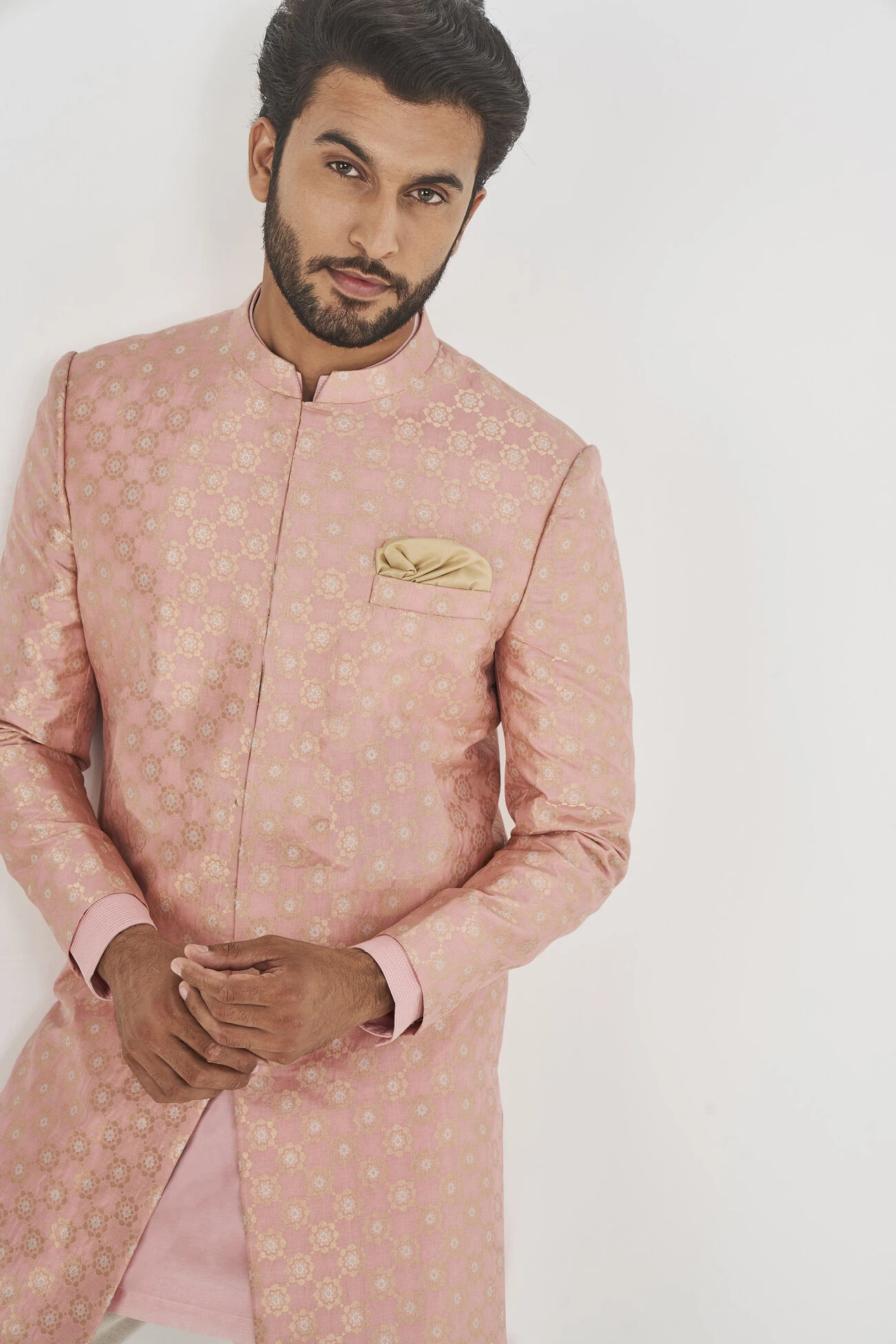 Jivin Sherwani- Pink 6 Jivin Sherwani- Pink - Image 4