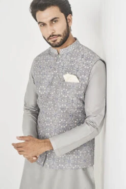 Gaith Bandi - Grey 7 Gaith Bandi - Grey -Anita Dongre AD Mens F22B15RS grey 4