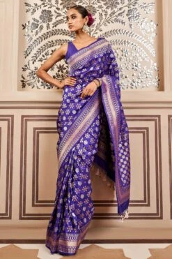 Tvesa Benarasi Saree - Blue