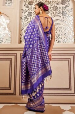 Tvesa Benarasi Saree - Blue 8 Tvesa Benarasi Saree - Blue -Anita Dongre AD OBR1 Blue 3