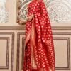 Tvesa Benarasi Saree - Red -Anita Dongre AD OBR1 RED 1