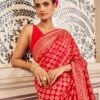 Ridah Benarasi Saree - Red -Anita Dongre AD OBR3 RED 2