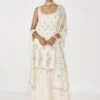 Elakshi Sharara Set - Ivory