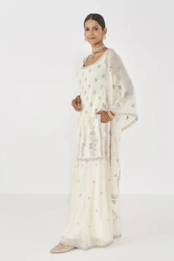Elakshi Sharara Set - Ivory -Anita Dongre AD S22A10 Ivory 2