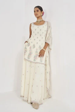 Elakshi Sharara Set - Ivory -Anita Dongre AD S22A10 Ivory 4