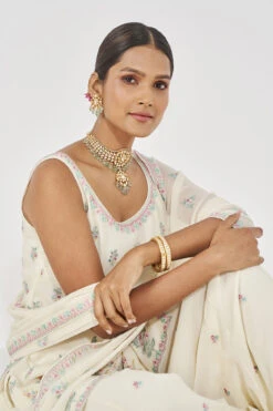 Elakshi Sharara Set - Ivory -Anita Dongre AD S22A10 Ivory 6