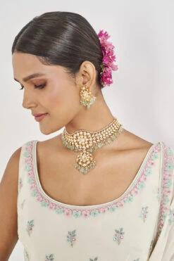 Elakshi Sharara Set - Ivory -Anita Dongre AD S22A10 Ivory 7