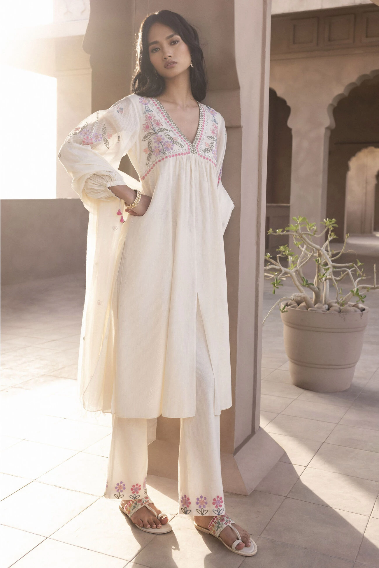 Natavia Kurta Set - Natural 4 Natavia Kurta Set - Natural - Image 2