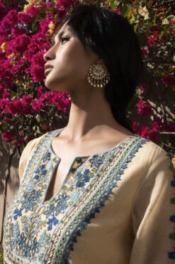 Dimitra Kurta Set - Beige -Anita Dongre AD S22R14A Beige 4