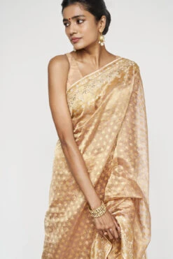 Daivi Benarasi Saree - Gold -Anita Dongre BSR104 gold 4