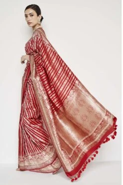Hargun Benarasi Saree - Red -Anita Dongre BSR109 Red 3