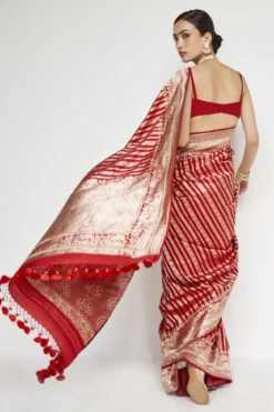 Hargun Benarasi Saree - Red -Anita Dongre BSR109 Red 4